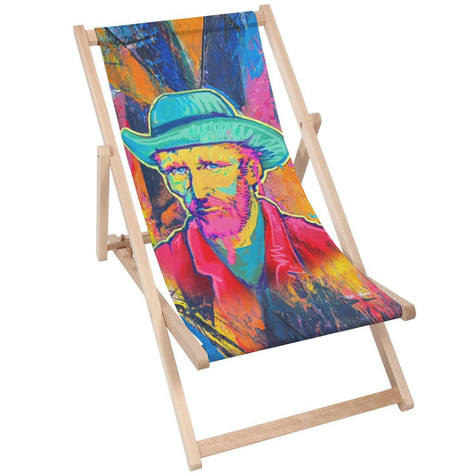 Holz Liegestuhl Van Gogh With A Straw
