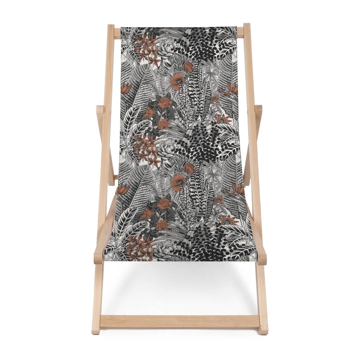 Holz Liegestuhl Vintage Tropical - esunbed