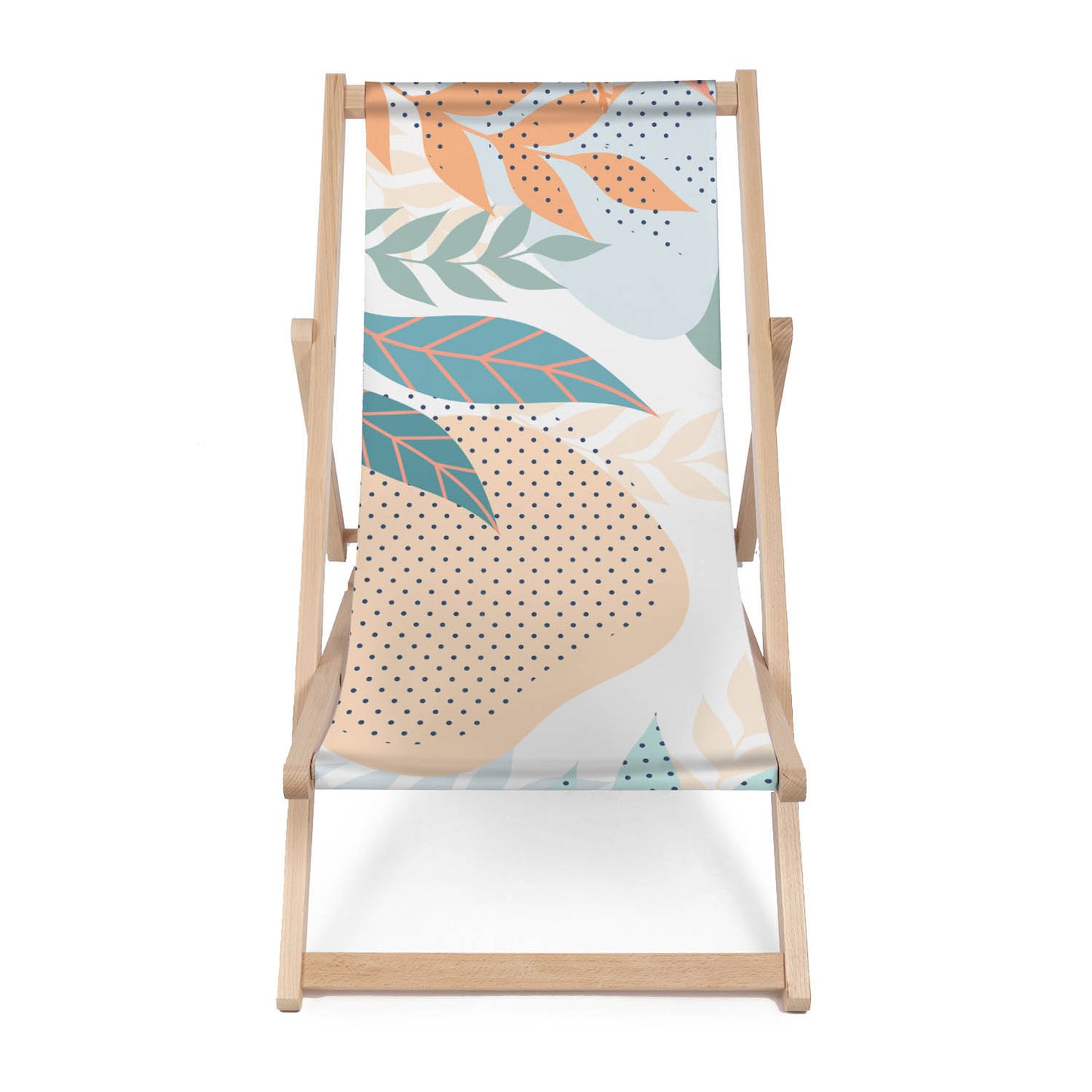 Holz Liegestuhl Abstract Floral