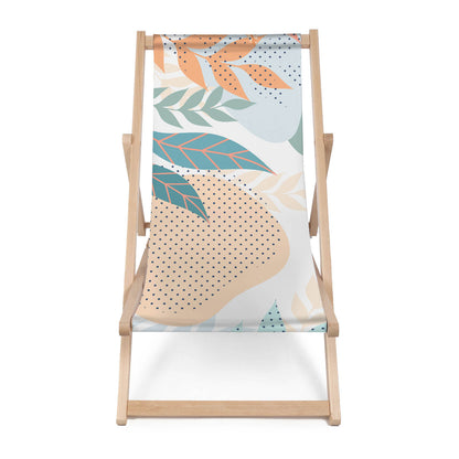 Holz Liegestuhl Abstract Floral