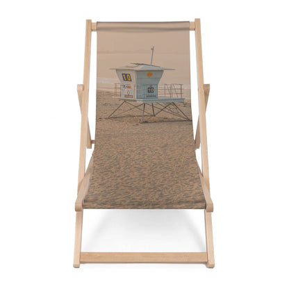 Holz Liegestuhl Blue Lifeguard Tower