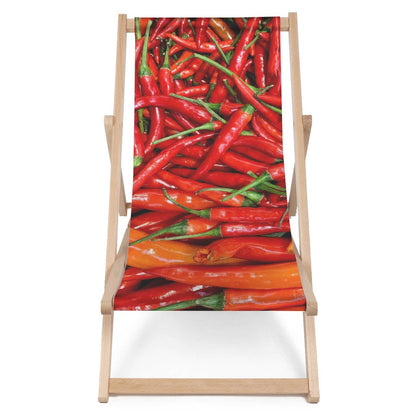 Holz Liegestuhl Chilli Peppers - esunbed