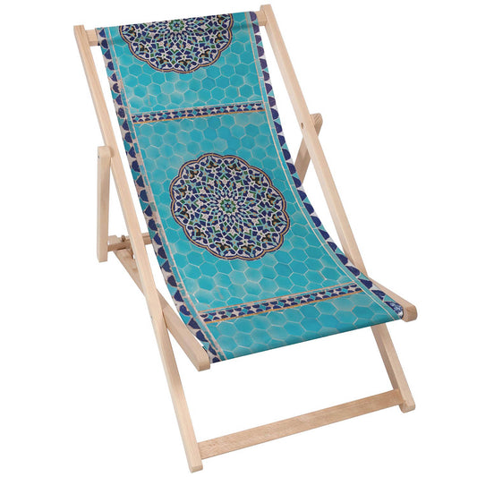 Holz Liegestuhl Orient Mosaic - esunbed