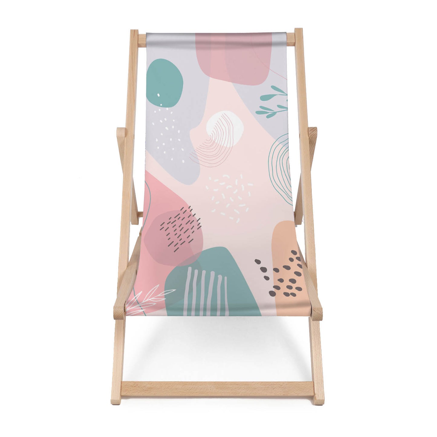 Holz Liegestuhl Pink Abstract Element