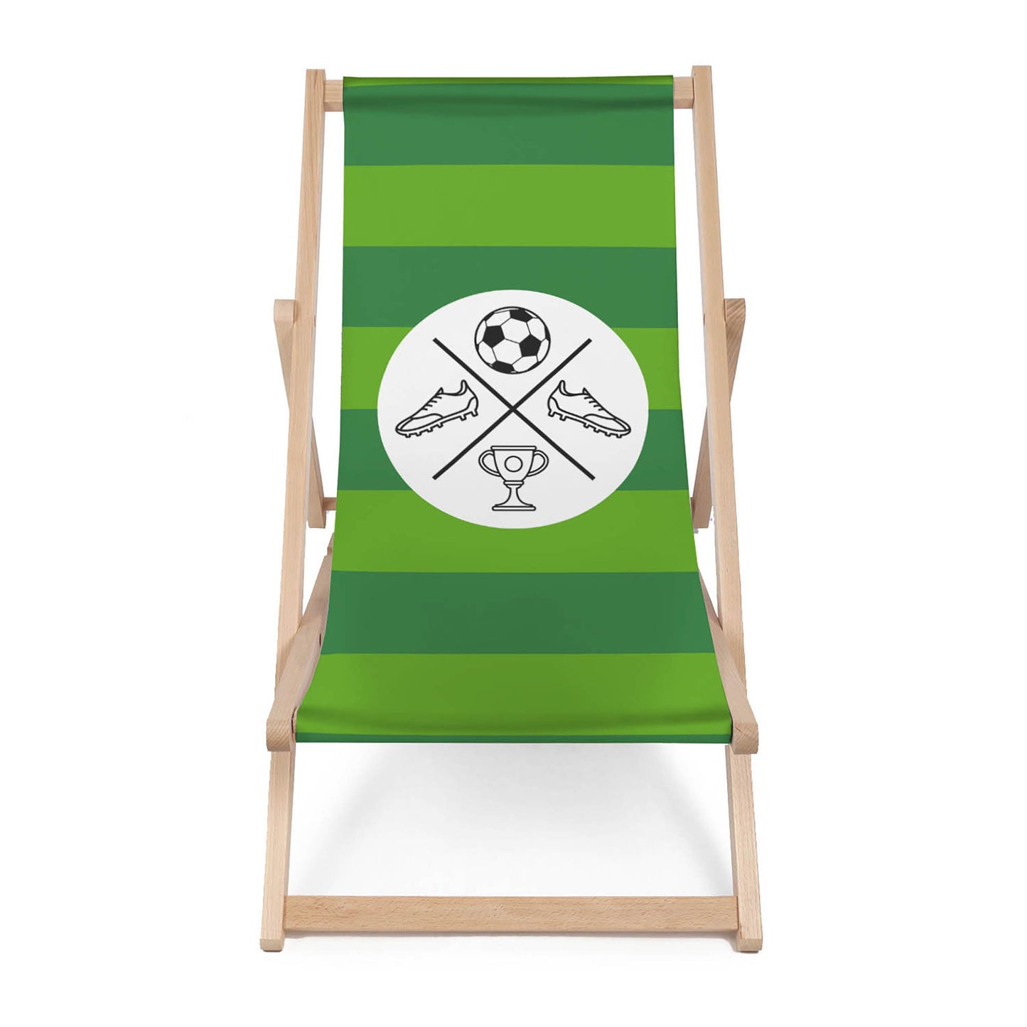 Holz Liegestuhl Football