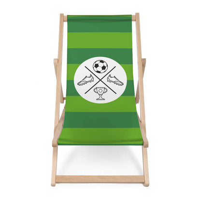 Holz Liegestuhl Football