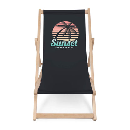 Holz Liegestuhl Sunset Beach Party
