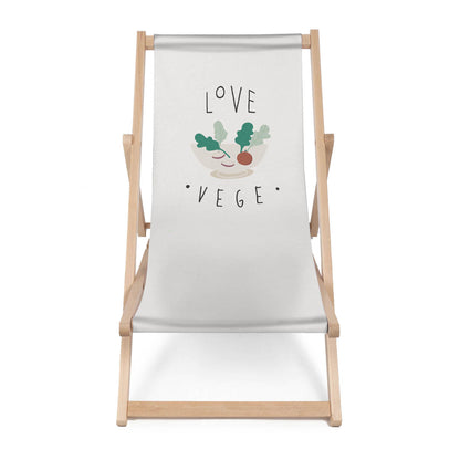 Holz Liegestuhl Love Vege