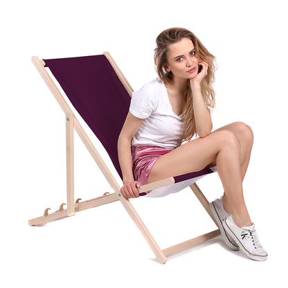 Holz Liegestuhl Plum - esunbed